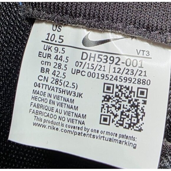 Nike React Infinity Run Flyknit 3 FK Size 9 Black White Running Women Shoe Sneak - Picture 4 of 16